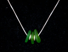 Simple Green Sea Glass Necklace
