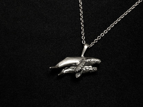 Humpback Whale and Calf Necklace