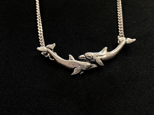Two Dolphin Necklace