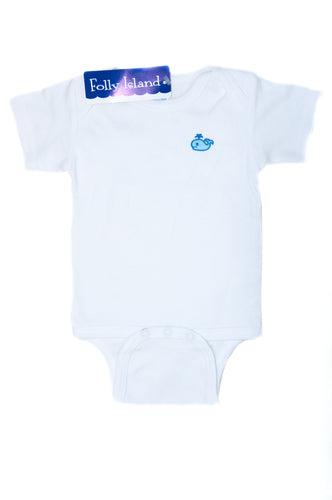 Baby Onesie Embroidered with Whale