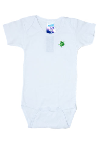 Baby Onesie Embroidered with Sea Turtle