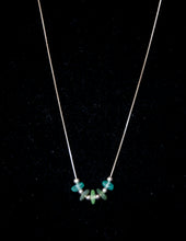 Green and Blue Sea Glass Necklace