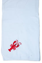 Baby Blanket Embroidered with Lobster
