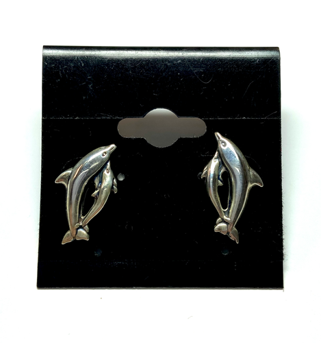 Marine Animal Sterling Silver Earrings